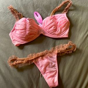 NWT Pink and Brown Lingerie Set🎀